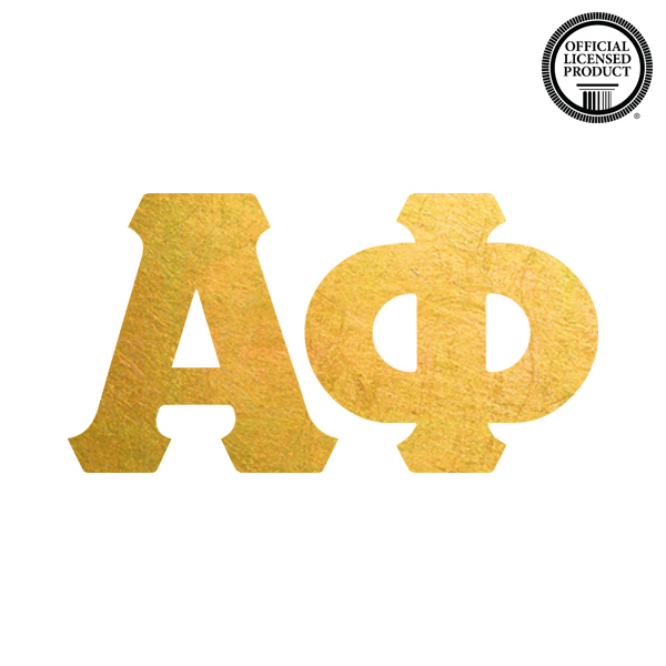 alpha phi greek letters temporary tattoo for sorority