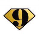 superhero superman boy's birthday temporary gold flash tattoo