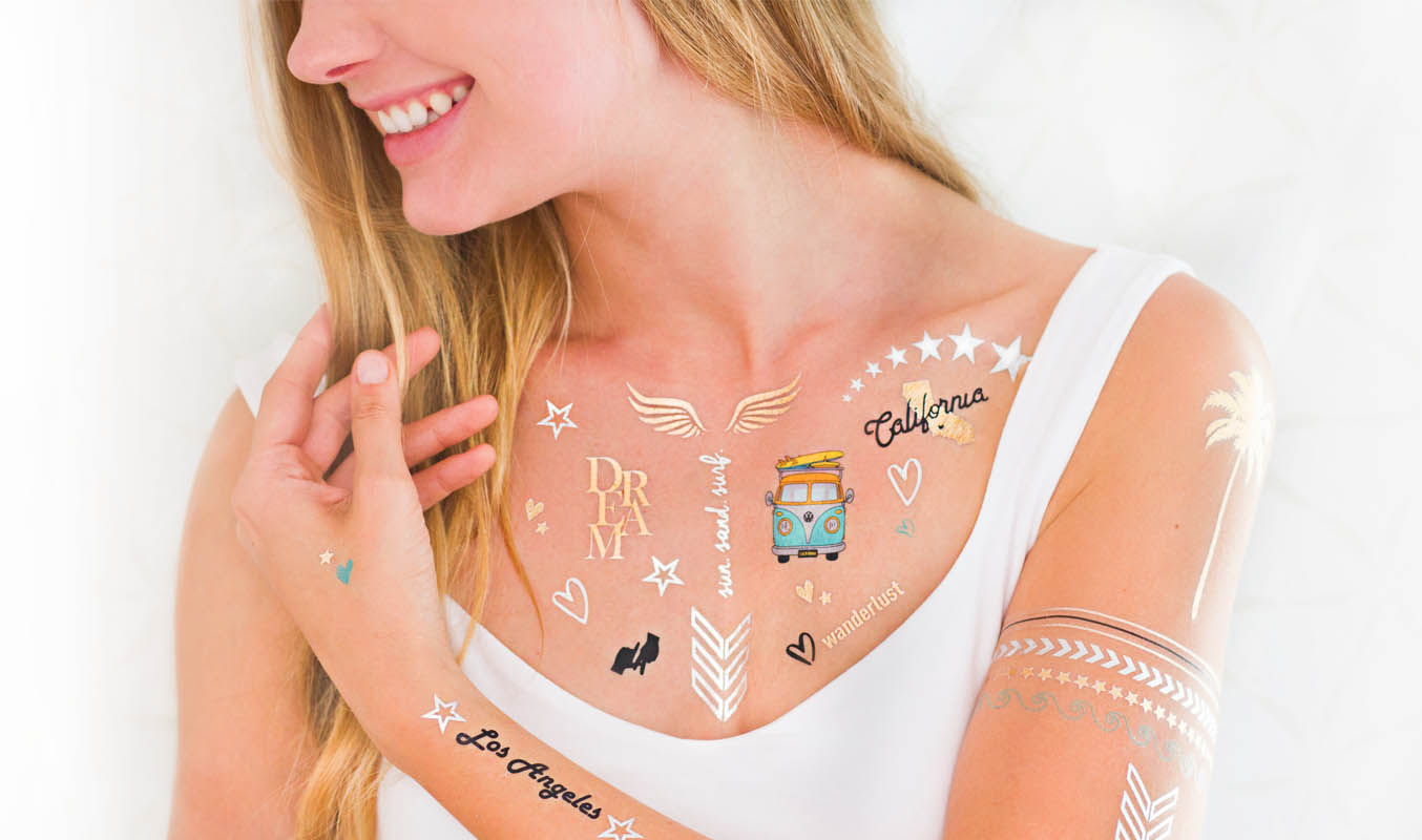 TribeTats Jewelry-Inspired Temporary Metallic Tattoos Arm Bands – Never Say  Die Beauty