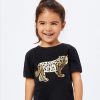 Custom gold metallic promo t-shirt for kids brand